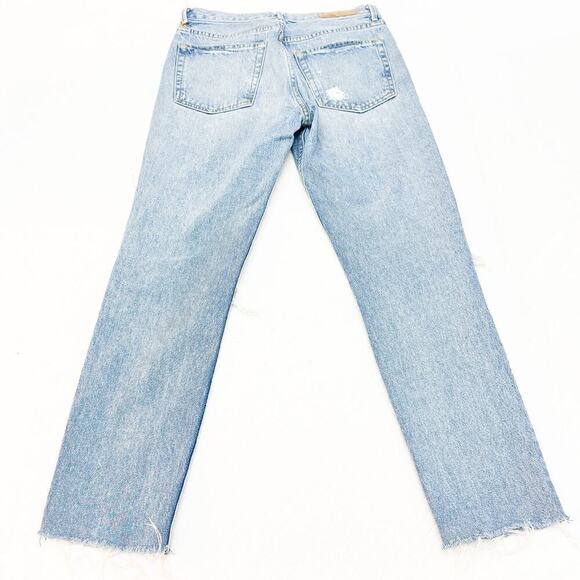 GRLFRND Karolina A Little More Love Straight Leg Light Wash Denim Jeans Size 29 - Picture 3 of 9